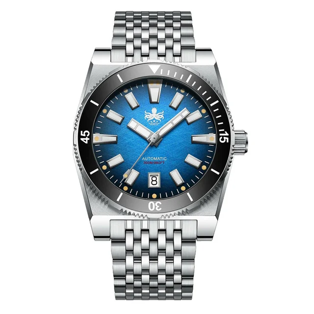 Phoibos Narwhal 300M Automatic Diver with Blue Dial #PY037B kol saati