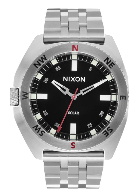 Nixon US Oco 44 - Silver / Black A1462-625-00 kol saati
