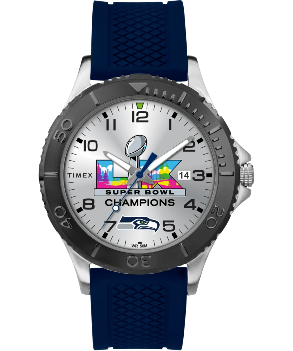 Timex Super Bowl LX Champions Seattle Seahawks- Gamer TW6A17400 42 mm kol saati