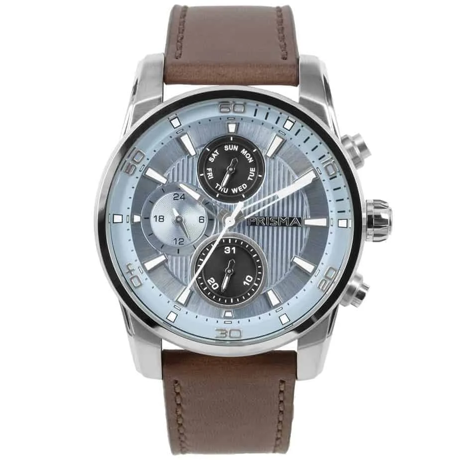 Prisma Traveller Time Light Blue 44 mm kol saati