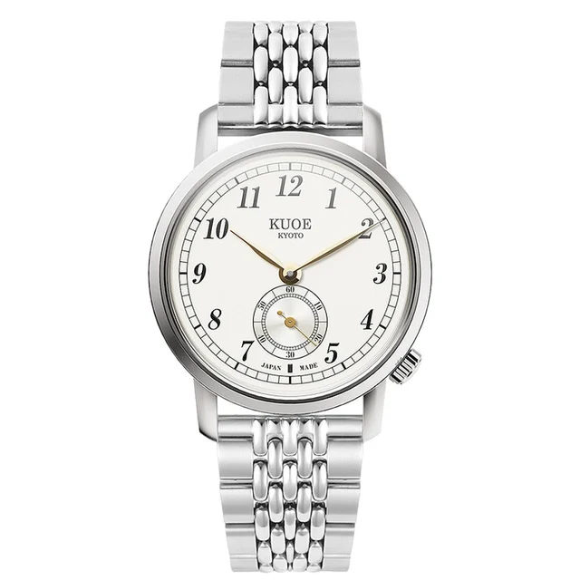 Kuoe Old Smith 90-007 Automatic 35mm Watch with White Dial #OS90007-AGD-BS1-SA kol saati