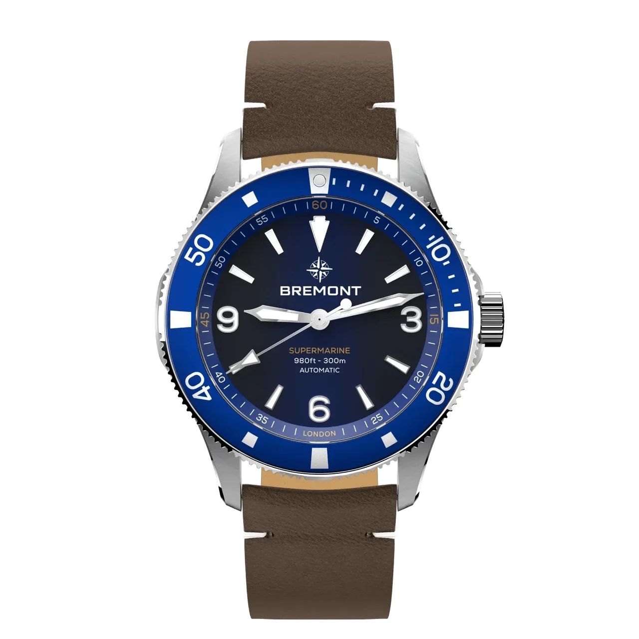 Bremont Supermarine SM40-ND-SS-BL-L-S 40 mm kol saati
