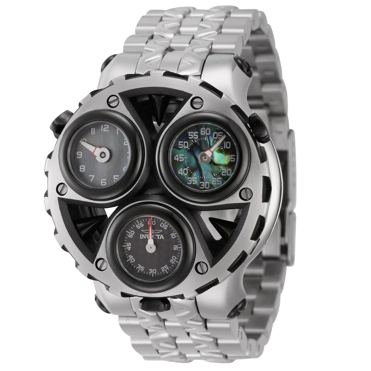 Invicta Cerberus Watch w/ Abalone Dial - 47mm, Steel (44594) 47 mm kol saati