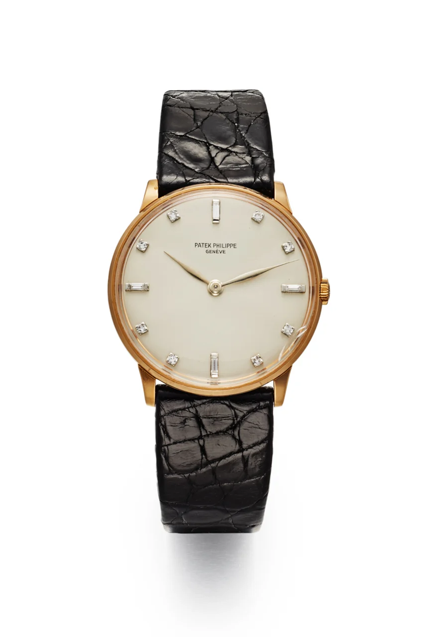 Patek Philippe PATEK PHILIPPE REF. 2573-1, DIAMOND-SET DIAL; 18K PINK GOLD AND DIAMONDS kol saati