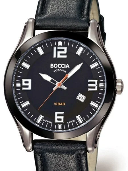 Boccia Quartz Sport Watch with 42mm Titanium Case and Sapphire Crystal #3555-01 kol saati