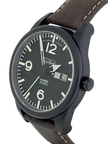 Techne Automatic 41mm Harrier Aviator Watch with Anti-Reflective Sapphire Crystal #363.161