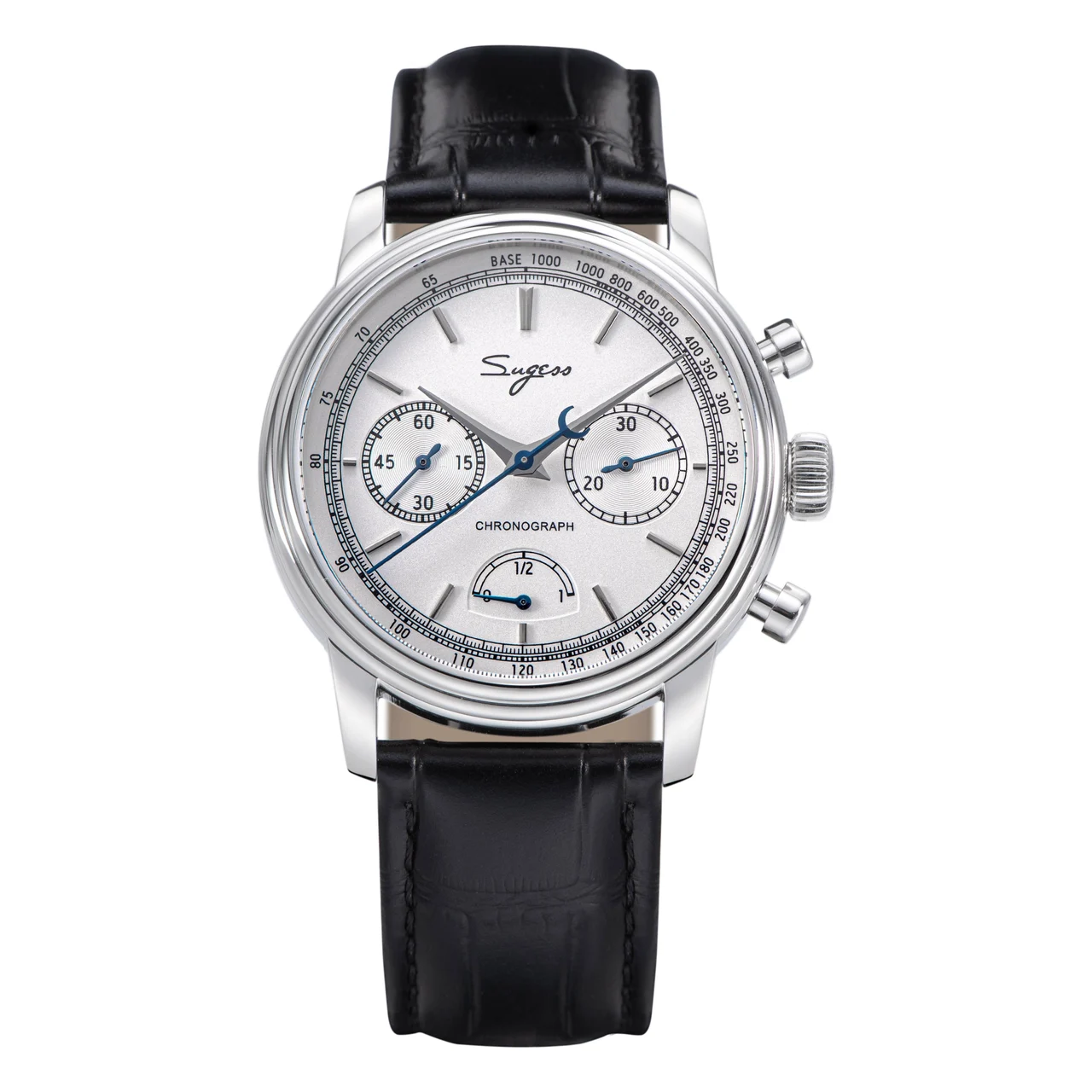 Sugess Chrono Master S438 White Dial Power Reserve Indicator chrono-master-su1906sw 41 mm kol saati