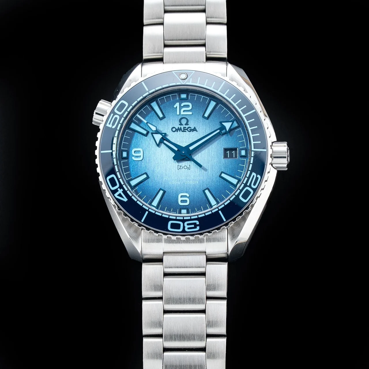 OMEGA Seamaster Planet Ocean 600M Summer Blue 210009N33007 45.6 mm kol saati