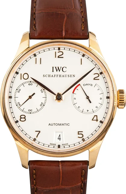 IWC Portugieser IW500113 5N Gold kol saati