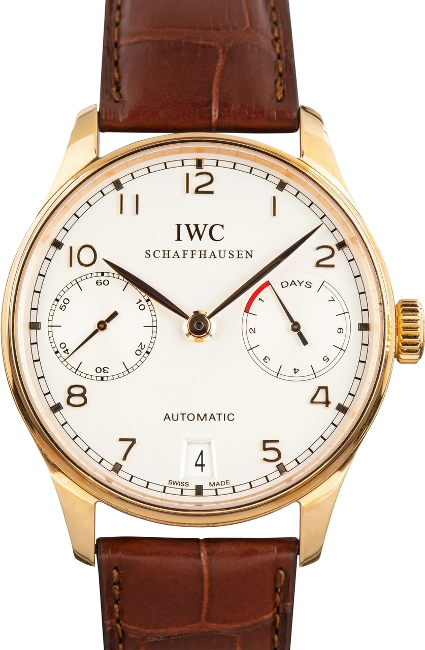 IWC Portugieser IW500113 5N Gold 43 mm kol saati