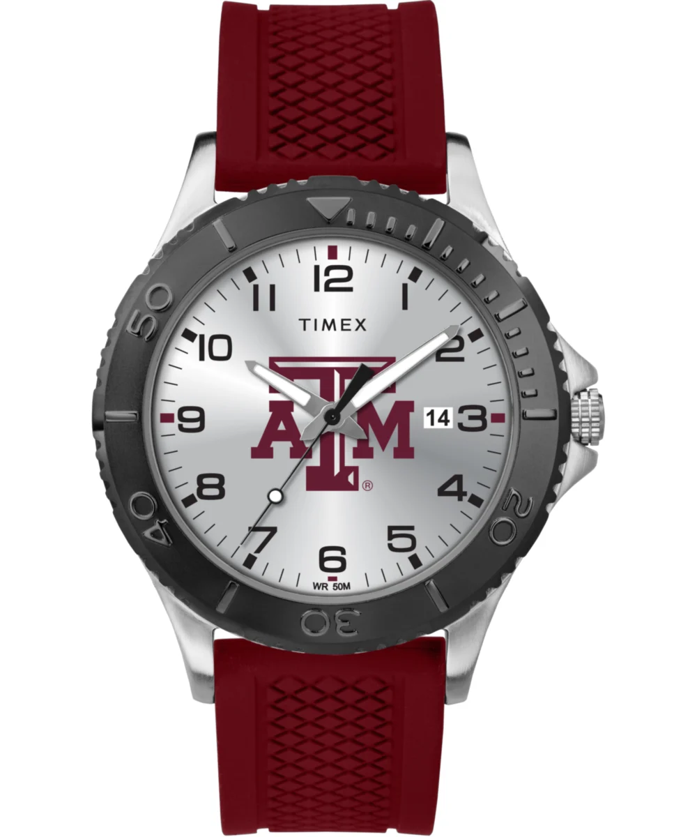 Timex Gamer Crimson TAMU Aggies TWZUTAMMGYZ kol saati