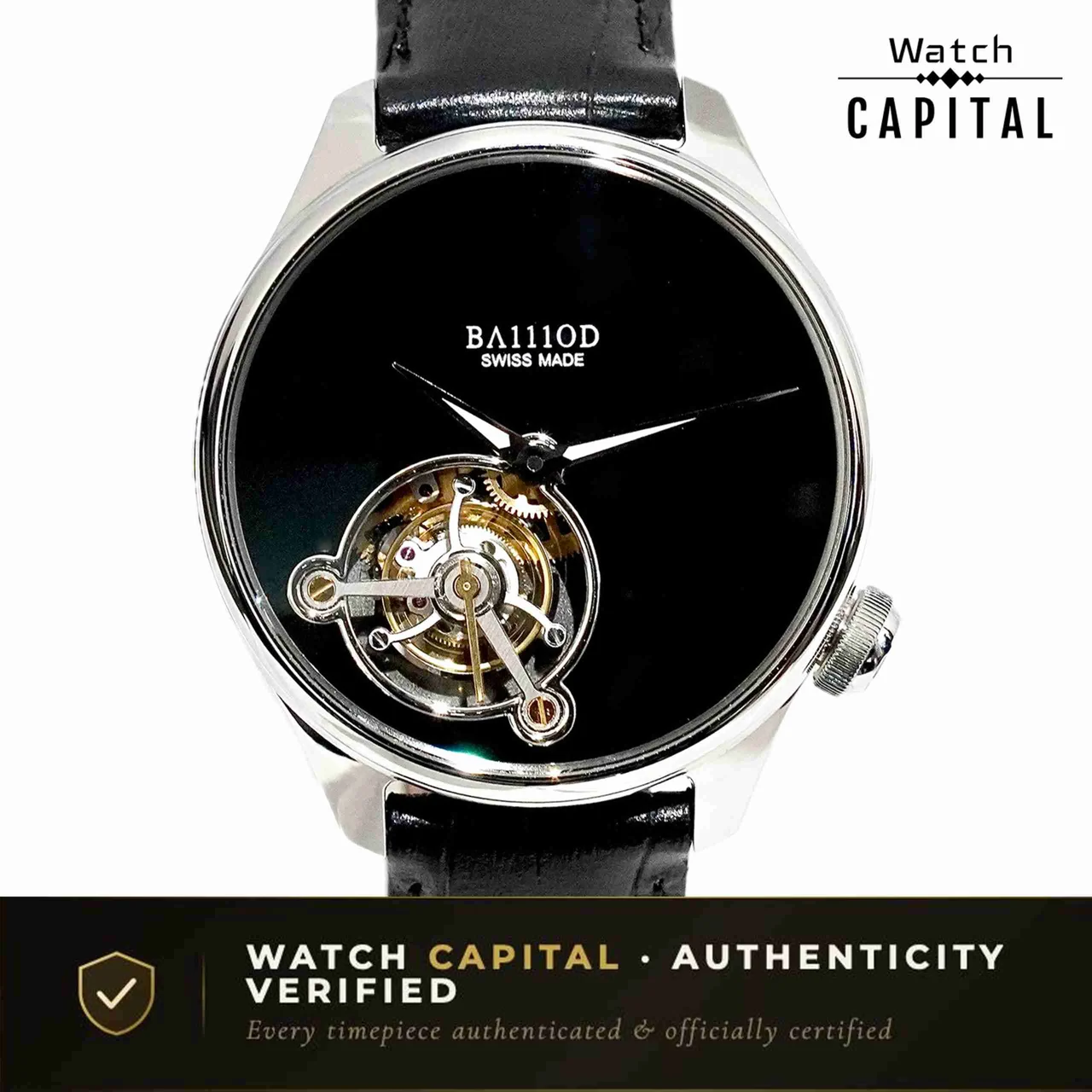 Ba111od Chapter 4 Onyx Flying Tourbillon Pre-Owned BA111OD Chapter 4 Onyx Flying Tourbillon 41 mm kol saati