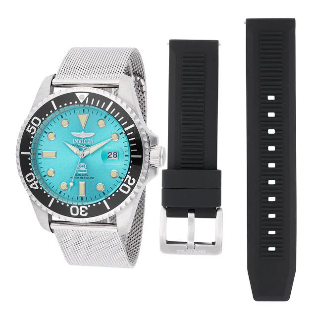Invicta Pro Diver Vextra Watch - 42mm, Black, Steel with Interchangeable Strap (48213) kol