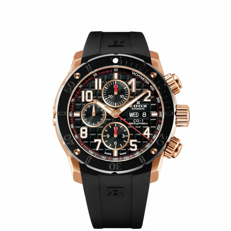 EDOX 01122-37R-NBR8-R 45 mm kol saati