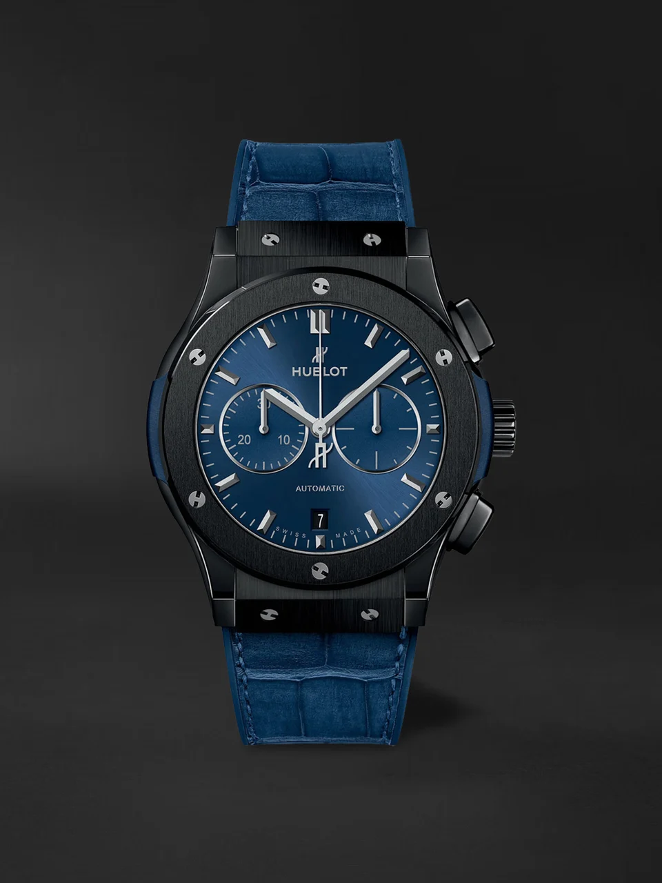 Hublot Classic Fusion Ceramic Blue Chronograph 541.CM.7170.LR 42 mm kol saati