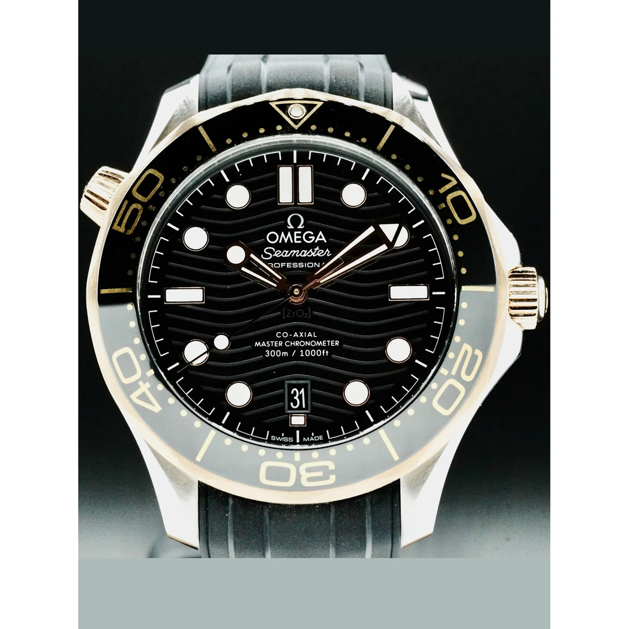 OMEGA Seamaster Diver 300M Co-Axial Master Chronometer Sedna Gold 210000082810 42 mm kol saati