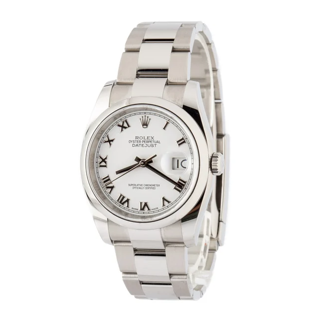 Rolex Datejust 116200 White Roman Dial 116200WRO kol saati