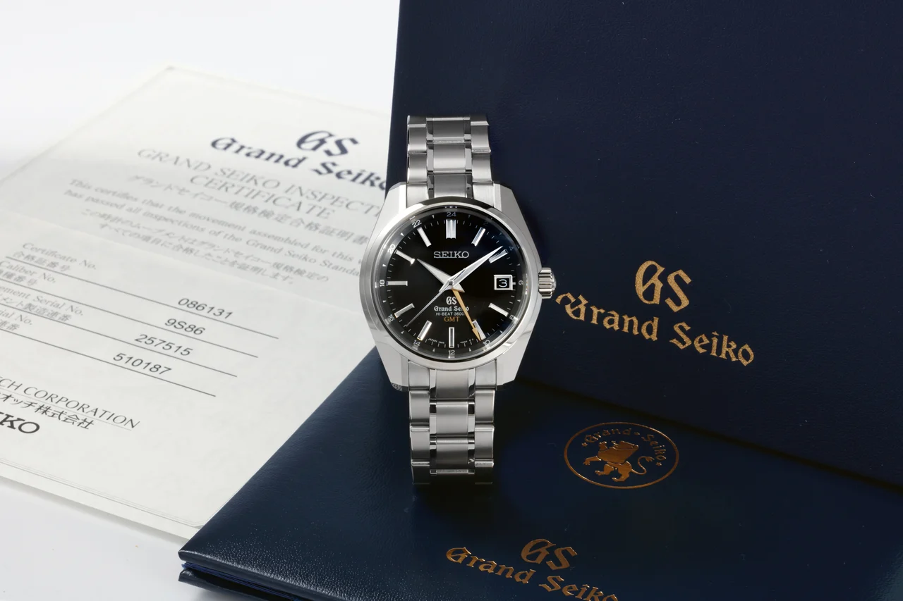 Seiko SEIKO REF. 9S86-00A0, GRAND SEIKO HI-BEAT 36000 GMT, TITANIUM kol saati