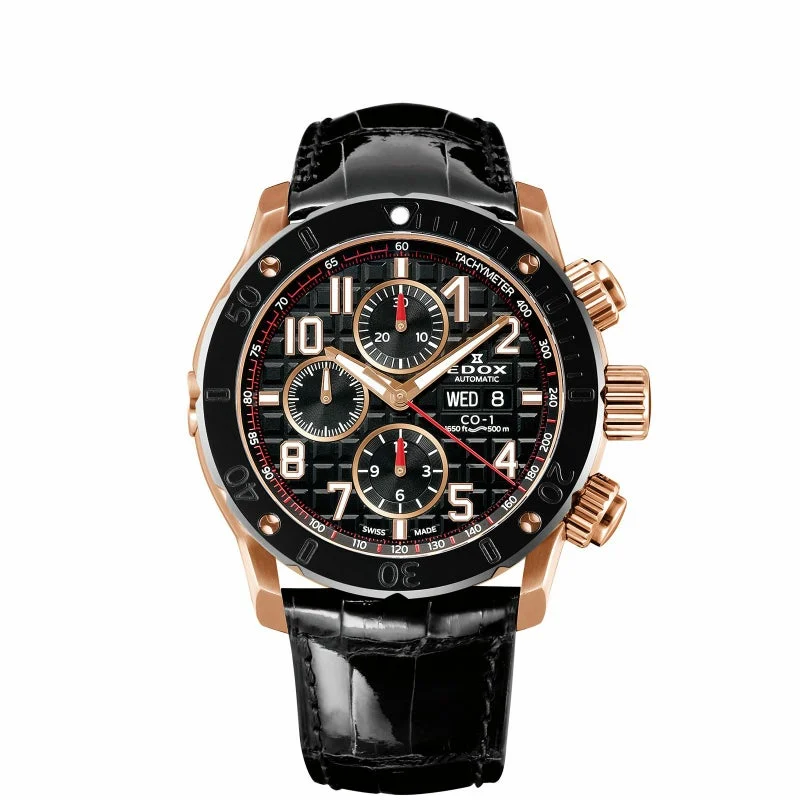 EDOX 01122-37R-NBR8 45 mm kol saati