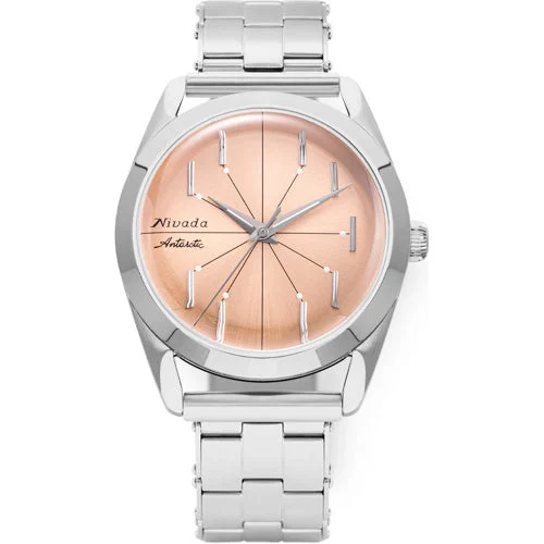 Nivada Grenchen Antarctic Spider Salmon No Date 210000071925 38 mm kol saati