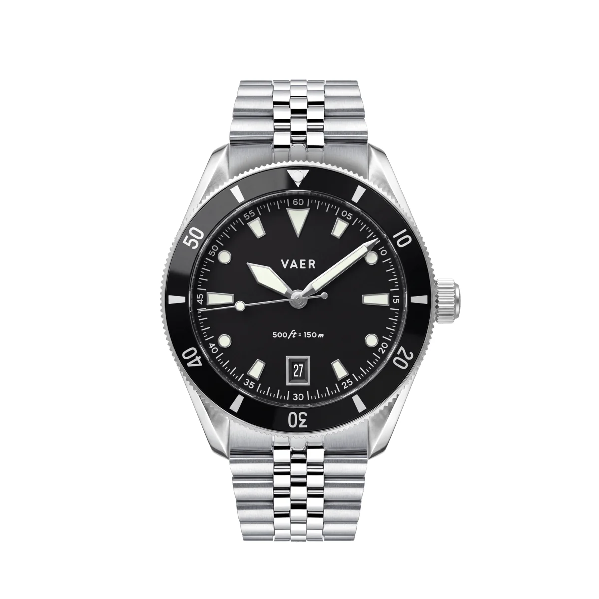 Vaer DS2-MB36-SIL18BLK-NY18KHA 36 mm kol saati