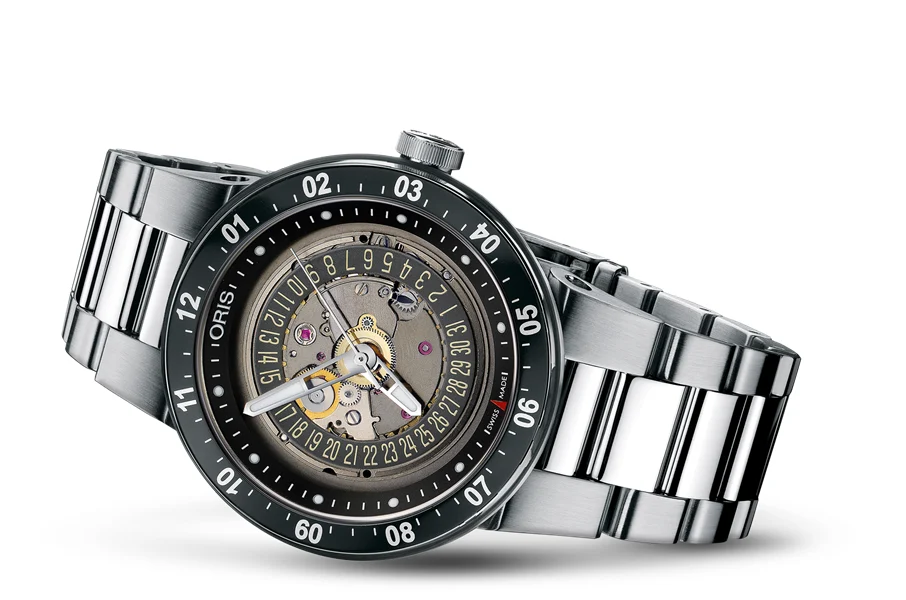 Oris Team Skeleton Engine Date 01 733 7613 4114-07 8 24 75 42 mm kol saati