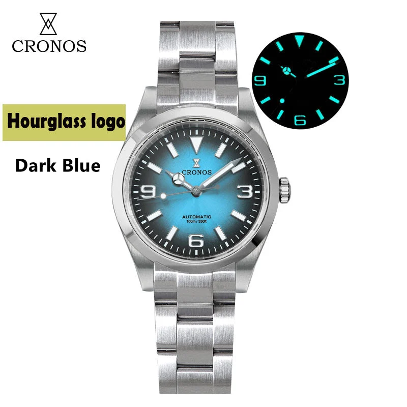 CRONOS Explore Automatic Watch 克诺时-L6019-NH35-黑色-818 36 mm kol saati