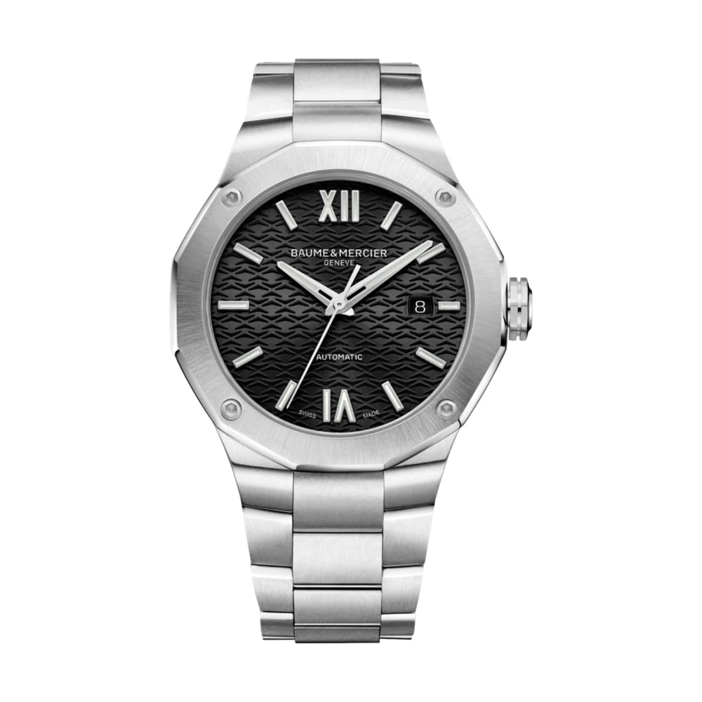 Baume Et Mercier Riviera 10621 Automatic Date 42mm - Black on Bracelet M0A10621 42 mm kol saati