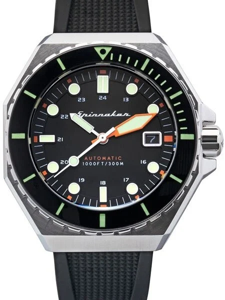 Spinnaker Dumas Automatic 300-Meter Dive Watch with Luminous Bezel #SP-5070-01 44 mm kol saati
