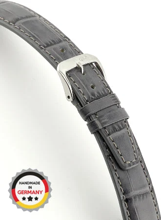 RIOS Grained Leather Dallas - Stone Grey - Alligator Grained 5613/RI kol saati