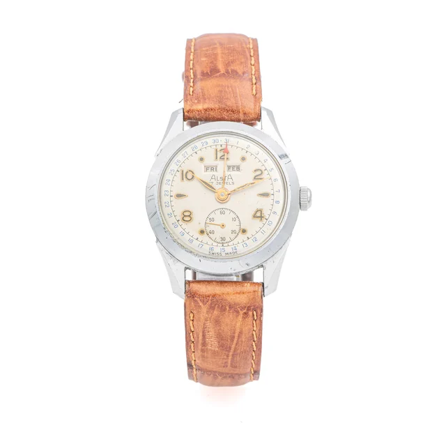 Alsta ALSTA, REF. 837, TRIPLE DATE, STEEL kol saati