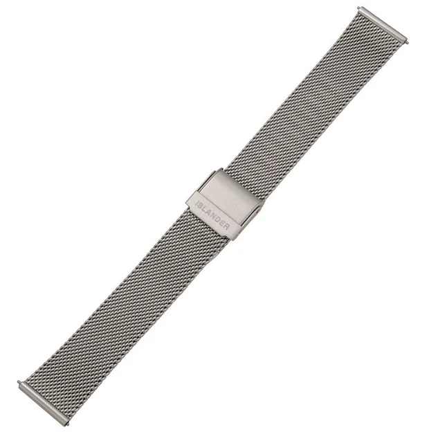 Islander Silver Fine Mesh Bracelet #BRAC-170 kol saati