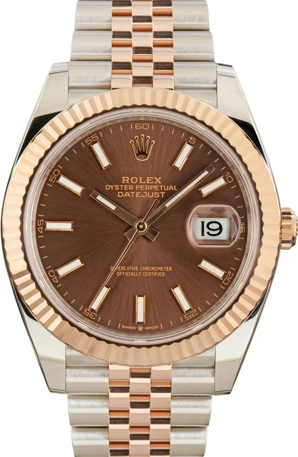 Rolex Datejust 41 Ref 126331 Chocolate Dial 126331CHSJ kol saati
