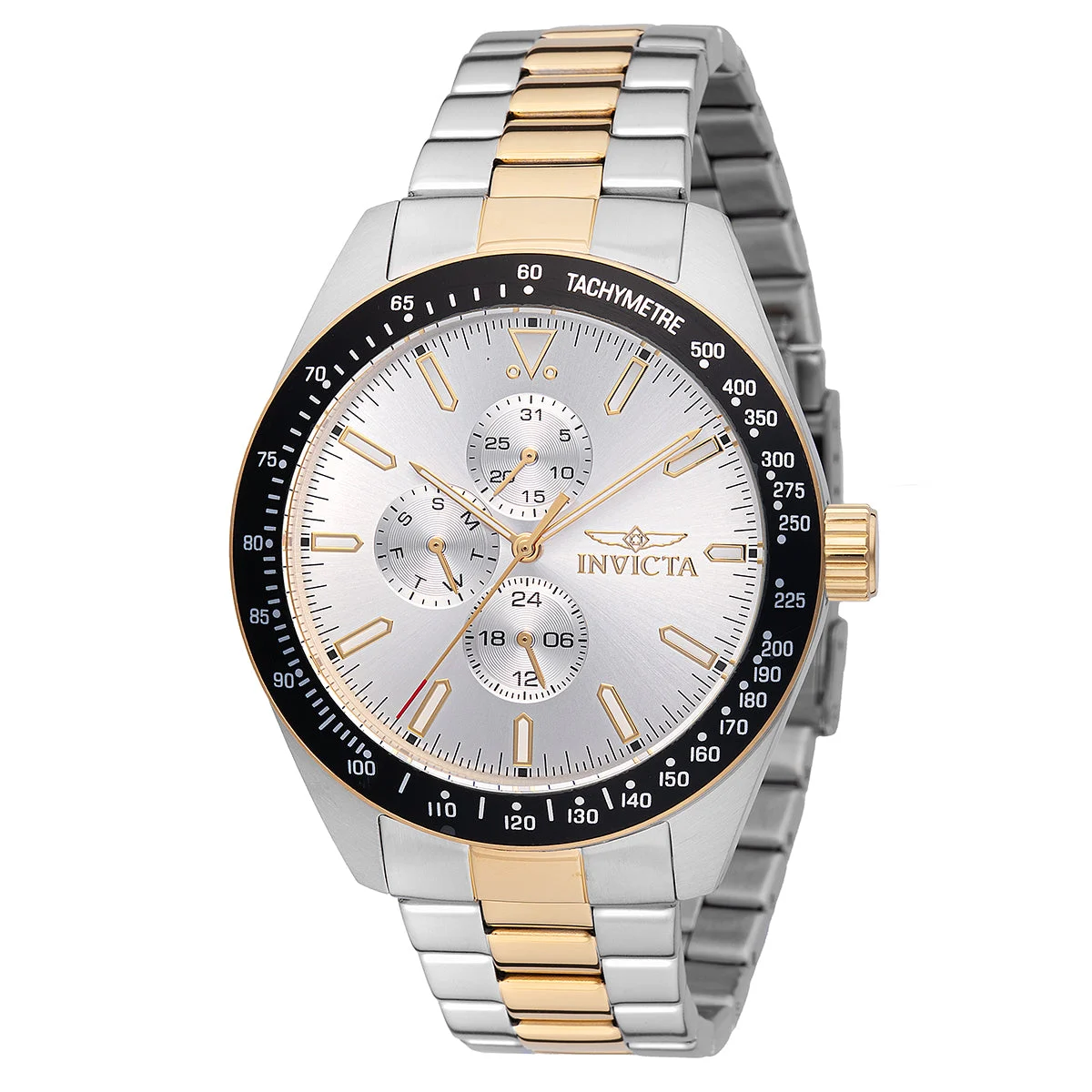 Invicta Aviator Storm Watch - 45mm. Gold, Steel (48861) 45 mm kol saati