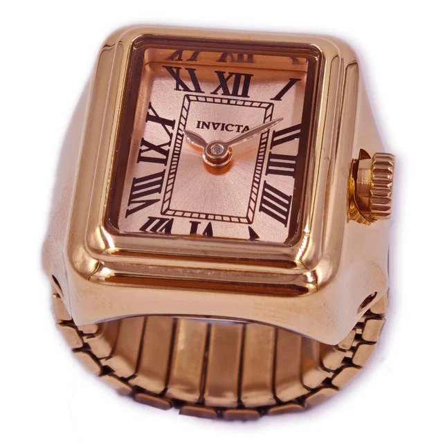 Invicta Mini Angel Ring Watch - 18mm. Rose Gold (49896) kol saati