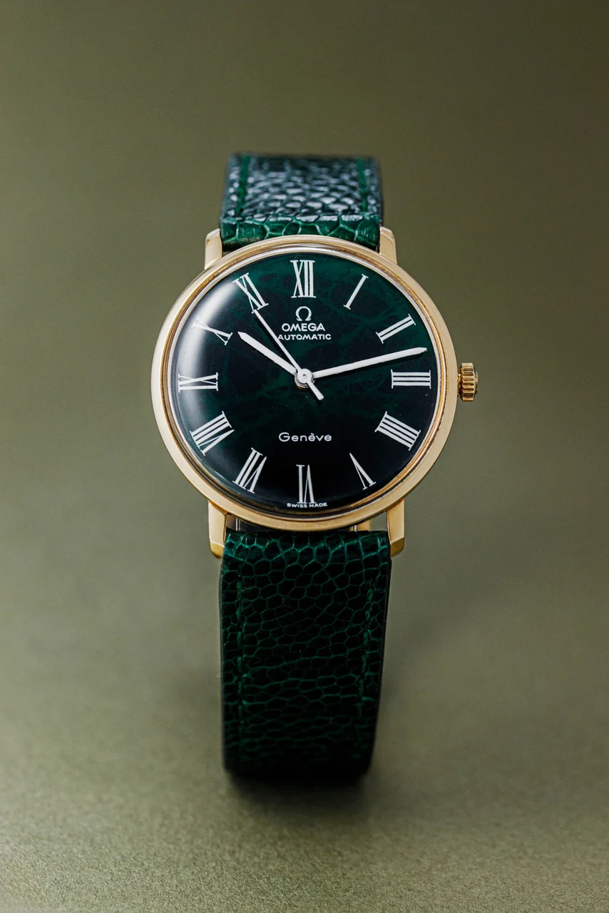 OMEGA Geneve Ref. 161.037 Green 33 mm kol saati