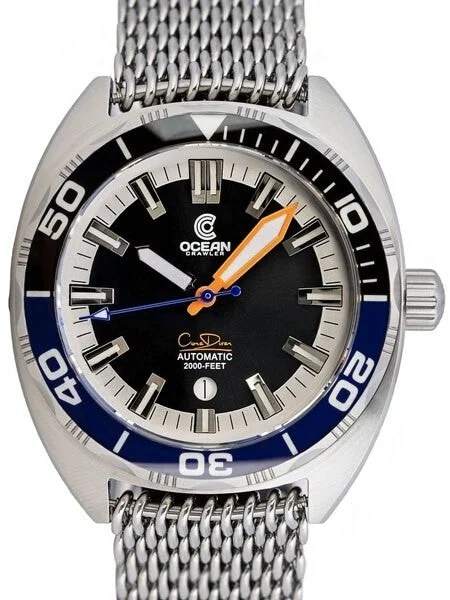 Ocean Crawler Core Diver Swiss Automatic Watch with AR Sapphire Crystal #CD-121 50 mm kol saati