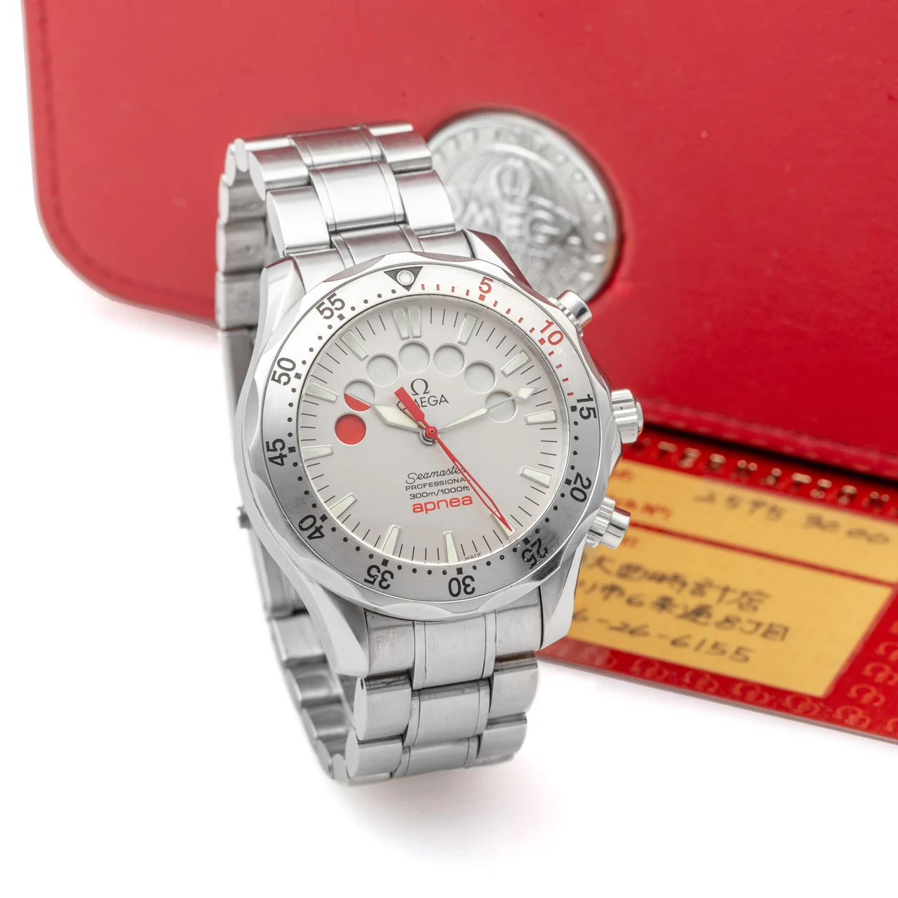 OMEGA OMEGA, REF. 2595.30.00, SEAMASTER APNEA JACQUES MAYOL, STEEL kol saati
