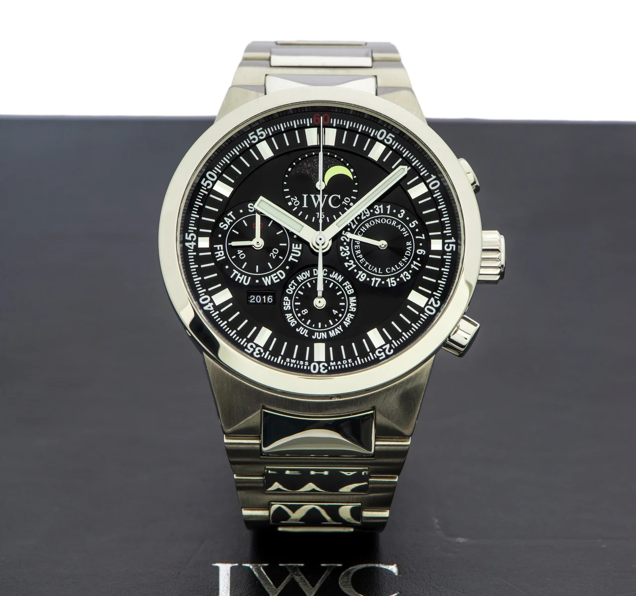 IWC IWC REF. 375619 GTS PERPETUAL CALENDAR STAINLESS kol saati