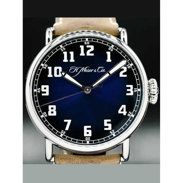 H. Moser and Cie. Moser & Cie. 8200-1201 Heritage Centre Seconds Funky Blue 210000067755 k