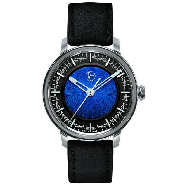 Lundis Bleus Royal Blue Black 1120.MA.EU.BR.NR kol saati