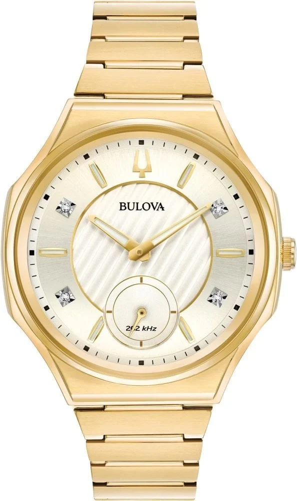 Bulova Curv Ladies Diamond 97P136 40.5 mm kol saati
