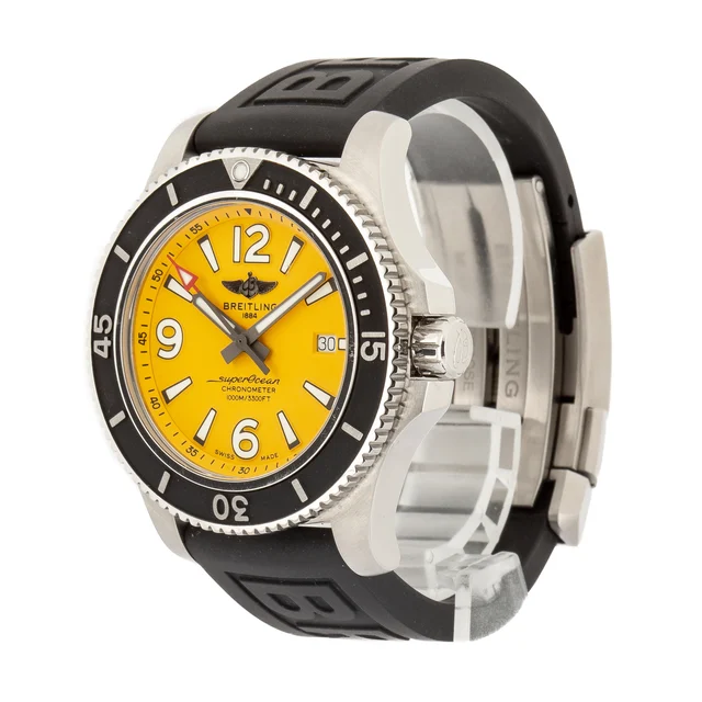 Breitling Superocean 44 Yellow Dial A17367021I1S2 kol saati