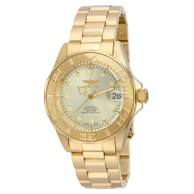 Invicta Pro Diver Automatic Watch - 40mm, Gold (17054) kol saati