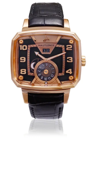 Hautlence HAUTLENCE REF. MTE002233, DESTINATION 01, 18K PINK GOLD AND TITANIUM kol saati
