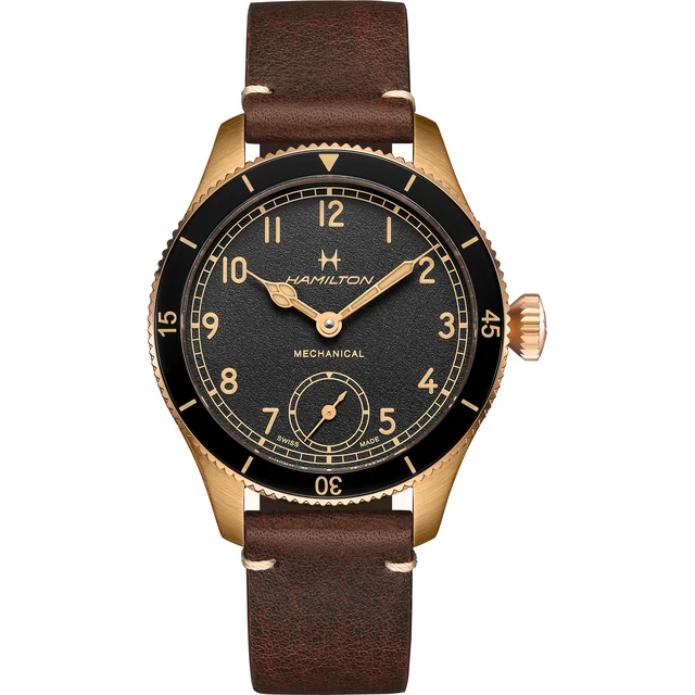 Hamilton Khaki Aviation Pilot Pioneer Mechanical Bronze 43mm H76709530 kol saati