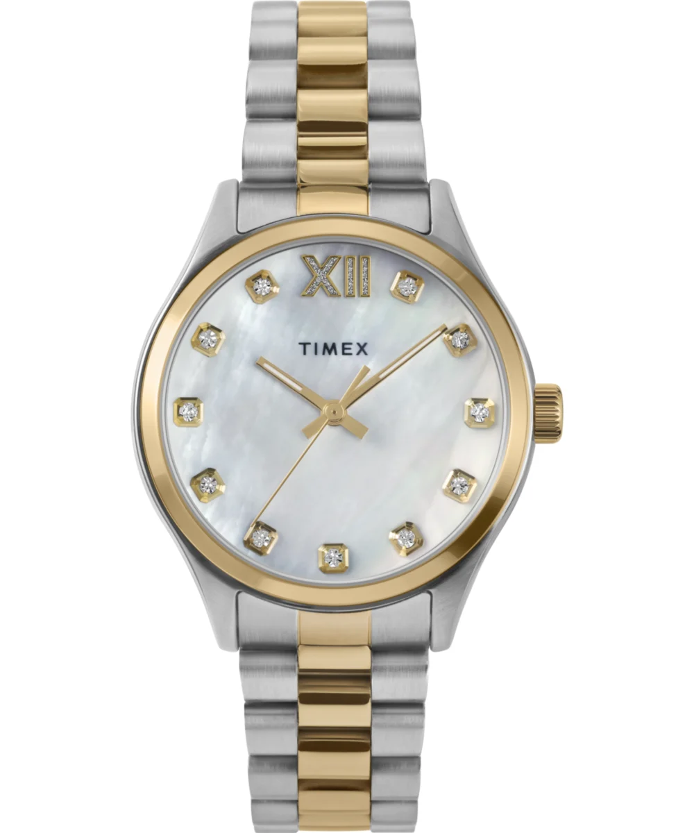 Timex Legacy 34mm Stainless Steel Bracelet Watch TW2W85500VQ 34 mm kol saati