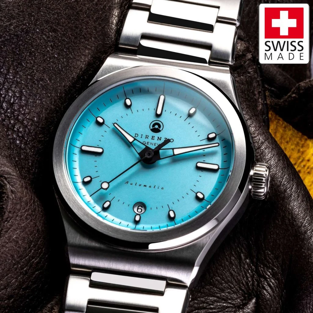 Direnzo DRZ04-V2-LT-BLUE 40 mm kol saati