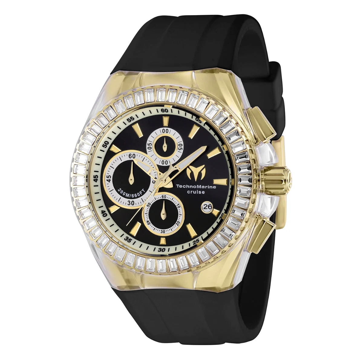 Technomarine Cruise Original Watch - 45mm, Black (ZG-TM-121155) 45 mm kol saati