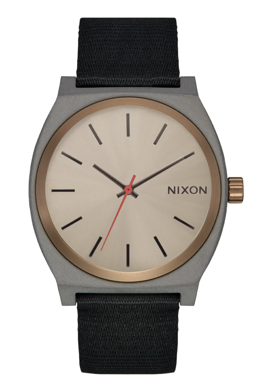 Nixon US Time Teller Nylon - Dark Gray / Pumice / Black A1396-5239-00 37 mm kol saati